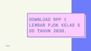 We did not find results for: Download Rpp Pjok 1 Lembar Kelas 5 Sd Mi Semester 1 Dan 2 Kurikulum 2013 Tahun 2020 Media Edukasi