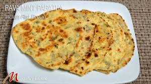 Rava Mint Parathas Consists Of Bread Made With Mixing Different Flours And Flavored With Fresh Mint Leaves Thes Indian Food Recipes Vegetarian Paratha Recipes