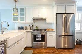 The image below is a perfect example of combining kitchen amenities such as full height cabinets, unique hardware, two tone perimeter/island and sleek appliances with a standard overlay front. Best Full Overlay Cabinets Ideas For Your Home Eabis Org