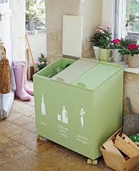 Une Poubelle Aux Couleurs De L Ecologie Poubelle Recyclage Meuble Poubelle Poubelles Peintes