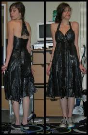 Oh Dear No Clothes Clothing Anything But Clothes Party Idea Trash Bag Dress Fantasias Roupas Carnaval