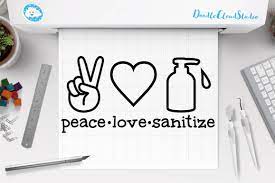 Free Free Peace Love Sanitize Svg Free