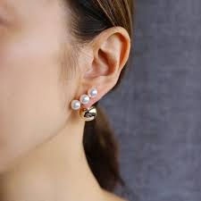 アシメトリーパールピアス littledarlin powered by base パール ピアス ピアス ピアス キャッチ