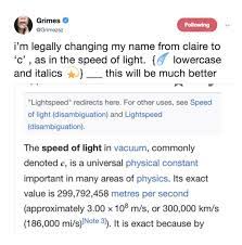 Our car experts choose every product we feature. Pigeons Planes Auf Twitter Grimes Says Elon Musk Inspired Her To Legally Change Her Name To C Which Stands For Speed Of Light