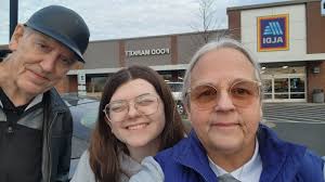 Stocking up for summer break at Aldi's