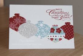 When you hear daisy, you might think spring or summer, but you can even use the daisy punches to make christmas cards! Quick And Easy Christmas Cards Ornament Punch Sue Madex Stampin Up Demonstrator Australia