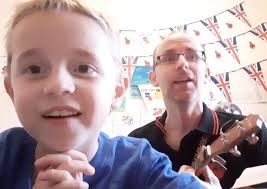 Seven year old Noah from Bexhill is singing 102 songs to support the Poppy  Appeal