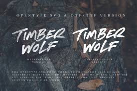 Timber Wolf Opentype Svg Font Timber Wolf Custom Fonts Timber