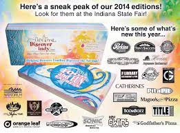 Here S A Sneak Peak Of The Upcoming 2014 Discover Indy Savings Book And The Food Fun Express Look For It In Augus Indiana State Fair Fun Express State Fair