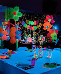 We have 80s themed decorations. Kara S Party Ideas Neon Glow Birthday Party Kara S Party Ideas