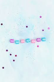 Unicorn Beads Message Typography On Blue Free Image By Rawpixel Com Tana Unicorn Images Typography Unicorn Wallpaper