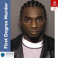 Omar GRAY, A Red Notice has been issued by Interpol for your arrest. You  are currently wanted in United States of America, having been charged with;  “First degree murder, Conspiracy to commit