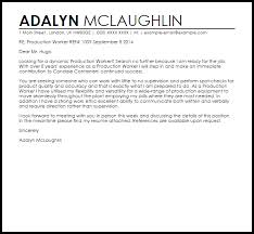 Do employers read cover letters? Production Worker Cover Letter Sample Cover Letter Templates Examples
