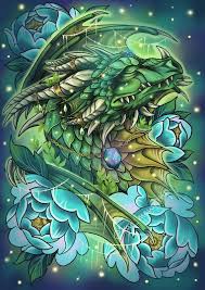 World Of Warcraft Inspired Dream Weaver Emerald Dragon Print Etsy In 2021 Emerald Dragon World Of Warcraft Warcraft