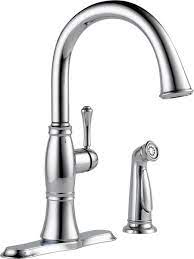 Delta cassidy kitchen faucet with side sprayer. Single Handle Kitchen Faucet With Spray 4297 Dst Delta Faucet