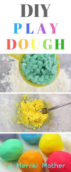 Easiest Playdough Without Cream Of Tartar 3 Simple Ingredients Homemade Playdough Recipe Easy Homemade Playdough Recipe Homemade Playdough