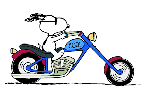 Joe Cool Riding His World Famous Chopper Snoopy Funny Snoopy Images Snoopy Love