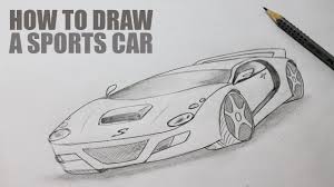 How To Draw A Sports Car Car Drawing Tutorial Youtube A sports car is a small, usually two seat, two door automobile designed for spirited performance and nimble handling. how to draw a sports car car drawing tutorial