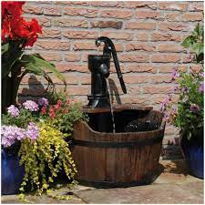 V2a giardino fontana a sfera fontane da sfera 30 cm opaco led illuminazione. Ubbink Fontana Da Giardino Con Barile In Legno Eprice