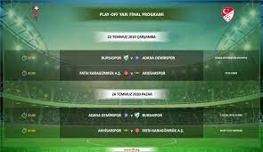 Lig'de mücadele etmeye hak kazanacak. Tff 1 Lig Play Off Maclari Ne Zaman Hangi Kanalda