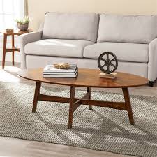 4.6 out of 5 stars 1,010. Southern Enterprises Rhoda Mid Century Modern Oval Coffee Table In Dark Sienna Ck2621