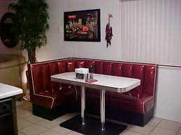 In The Near Future Would Like To Outfit My Kitchen In 1950s Diner Style I Really Like This L Shaped Dinne Diner Booth Kitchen Booths Booth Seating In Kitchen