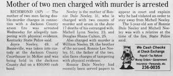 Phyllis Joyce Oliver Neeley, Ronnie Dale Neeley, William Neeley, and Ronnie  Lee Neeley article