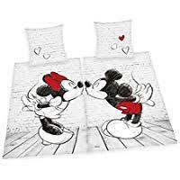 Herding Disney Mickey Minnie Partnerbettwasche Set Wendemotiv 2 X Bettbezug 135 X 200 Cm 2 X Kopfkissenbezug 80 X 8 Kopfkissenbezug Bettwasche Bettwasche Set