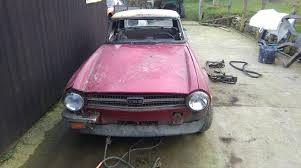 Triumph Tr6 For Spares Includes Hardtop Roof Ebay Triumph Tr6 Triumph Abandoned Cars