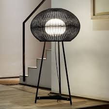 64 inch floor lamp w/ 3 inch black tube body & bronze globe belongs to moonlite collection by patio living concepts moon globe styling with 12 diameter acrylic globe highlights this contemporary outdoor lamp. Garota Tripod Outdoor Floor Lamp Outdoor Floor Lamps Floor Lamp Modern Floor Lamps