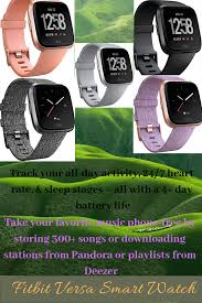 Fitbit Versa Smart Watch Use 15 Exercise Modes Like Run Or Swim Fitbit Versa Is Water Resistant To 50 Me Fitbit Affiliate Marketing Business Smartphone Gps