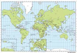 How many world capitals do you know? Free Vector World Map With Capitals
