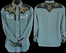 Rockmount fancy fringe black rockmount ranch wear from $95.00. Outstanding California Ranchwear Men S Vintage Western Embroidered Shirt Size 15 Western Outfits Vintage Western Wear Western Wear