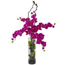 Nearly Natural 47 In H Orchid Giant Phalaenopsis And Hydrangea Silk Flower Arrangement 1288 Or The Home Depot Hydrangea Flower Arrangements Artificial Flower Arrangements Silk Flower Arrangements