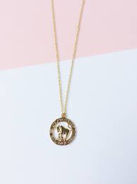 Zodiac Sign Necklace For Women Gold Astrology Sign Necklace Gold Collier Signe Astrologique Zodiac Sign Necklace Taurus Pendant Taurus Pendant Necklace