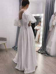 Свадебное платье из хлопка