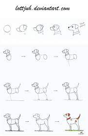 Next draw the front legs, and paws, and then draw. How To Draw A Dog Step By Step Easily Dog Drawing Simple Cartoon Dog Drawing Dog Drawing Tutorial