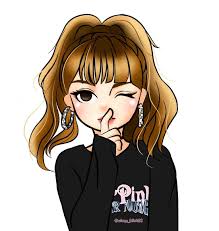 Black And Pink Cartoon Blackpinkfanart Hashtag On Twitter Lisa Blackpink Wallpaper Blackpink Black Pink Kpop