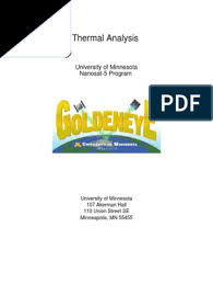 Thermal Analysis Report