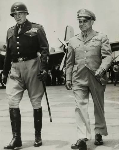 Two legends. One victory. General Patton and Jimmy Doolittle returning to  American soil after Germany's surrender. #heroes #ww2history #neverforget  #victory