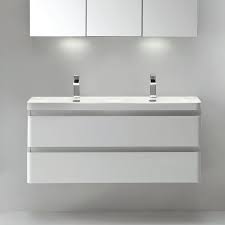 This feature, for example, to complement a modern bathroom, it is also very useful for two reasons Orren Ellis Blaire Modern 48 Wall Mounted Double Bathroom Vanity Set Wayfair
