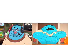 Fat gumball vs Buff gumball : r/MemeTemplatesOfficial