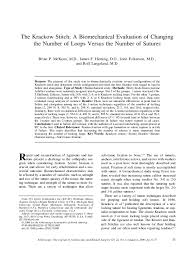 These are ideal to create a variety locking stitch patterns for avulsions of large tendons such as quadriceps, patellar, pectoral, or achilles. Pdf The Krackow Stitch A Biomechanical Evaluation Of Changing The Number Of Loops Versus The Number Of Sutures John Fulkerson Academia Edu