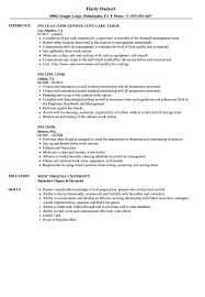 Cooks are responsible for providing a pleasurable dining experience for customers by preparing high quality food. Dietary Cook Job Description For Resume October 2021