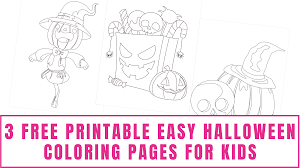 Download this adorable dog printable to delight your child. 3 Free Easy Halloween Coloring Pages For Kids Freebie Finding Mom