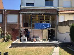 Extension De Maison Ossature Bois Rdc Et R 1 Isolation Thermique Exterieure Norme Rt 2012 A Lesquin Extension Maison Maison Ossature Bois Et Ossature Bois