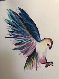 Bird Of Prey By Mykatscreations Acrylmalerei Malerei Malen