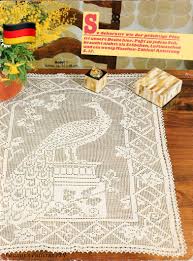 Peacock Crochet Bird Pattern Lace Table Runner Tablecloth Etsy Diy Crochet Graph Lace Doilies Crochet Bird Patterns