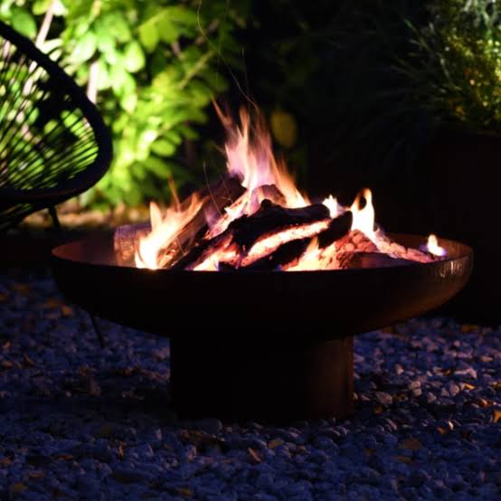 Birdbath as a flame feature