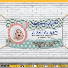 Pengiriman cepat pembayaran 100% aman. Jual Backdrop Background Banner Spanduk Tasyakuran Aqiqah 2x1 M 011 Di Lapak Lihai Studio Bukalapak